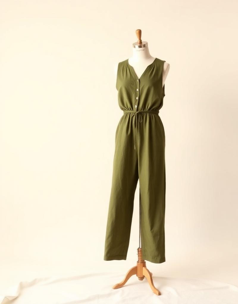 Linen Utility Jumpsuit